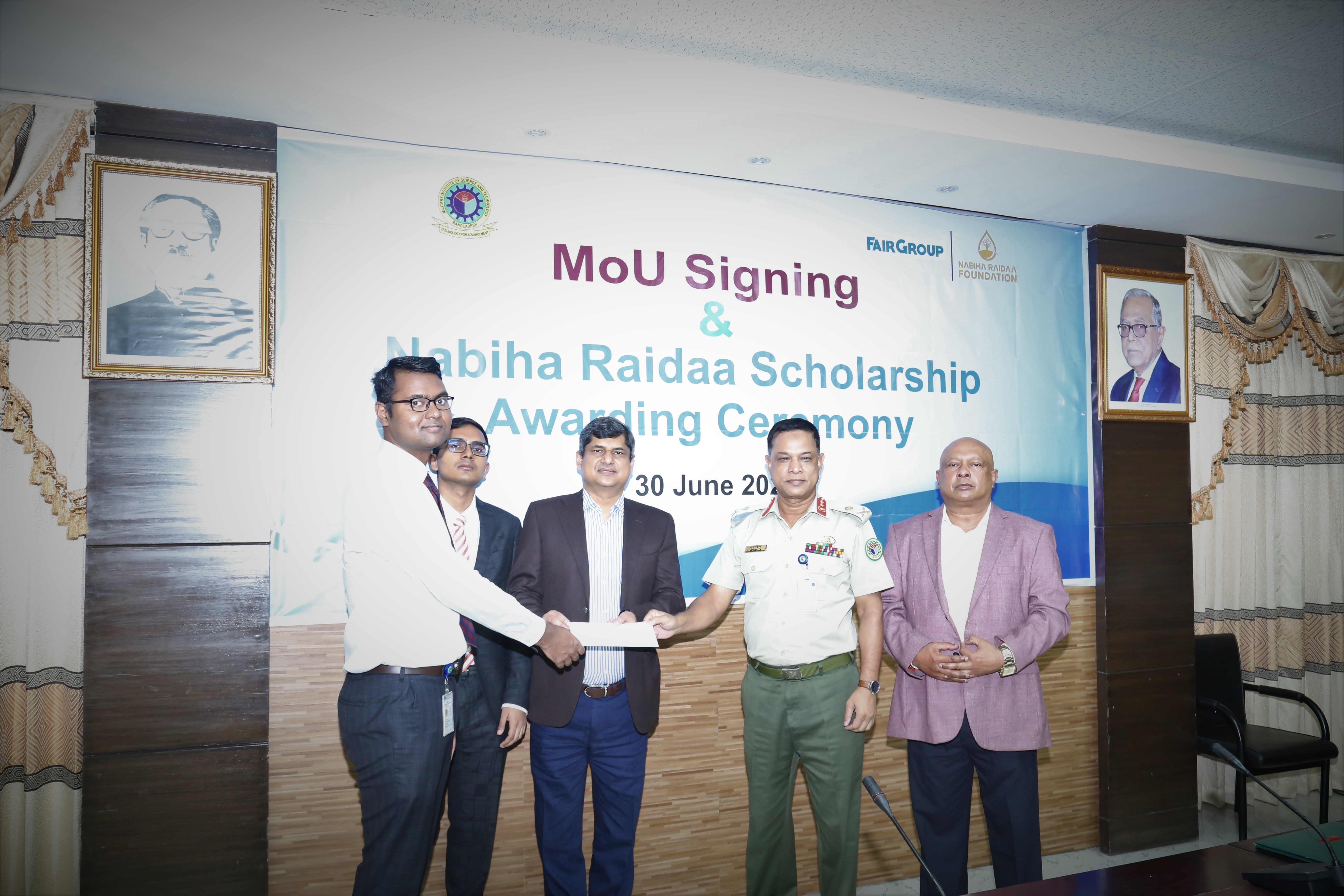 Nabiha Raida Scholarship awarded to PG and UG students of CSE Department